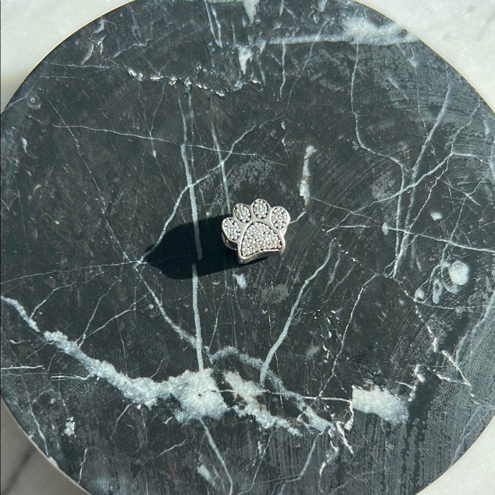 Silver Paw Print Pandora Charm